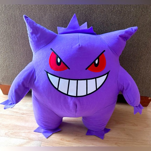 Pokemon Other - Pokemon Gengar 20” Purple Plush EUC Pokemon Licensed Tag 2022 Team Rocket Anime